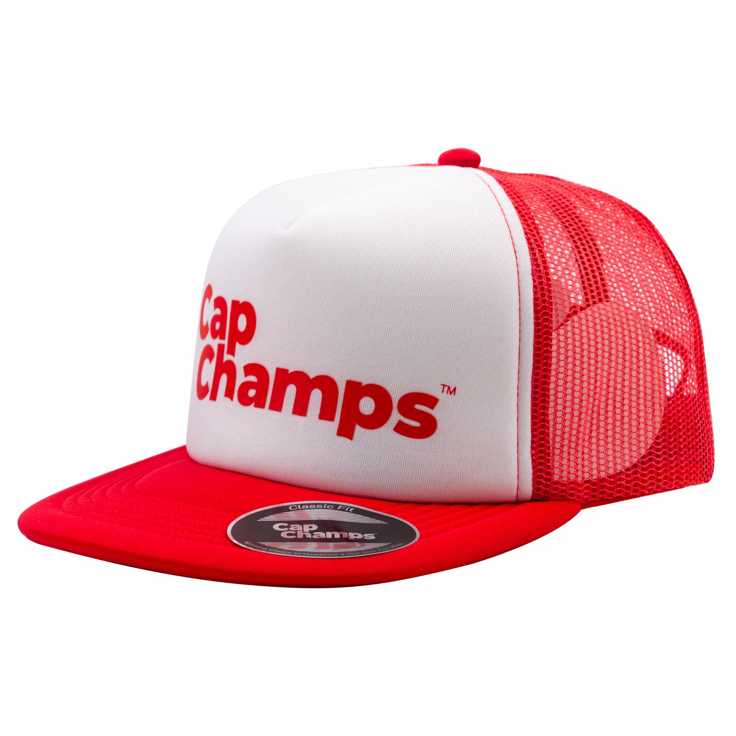 Five Panel Mesh Classic Fit Snap Back Cap (Flat Bill)