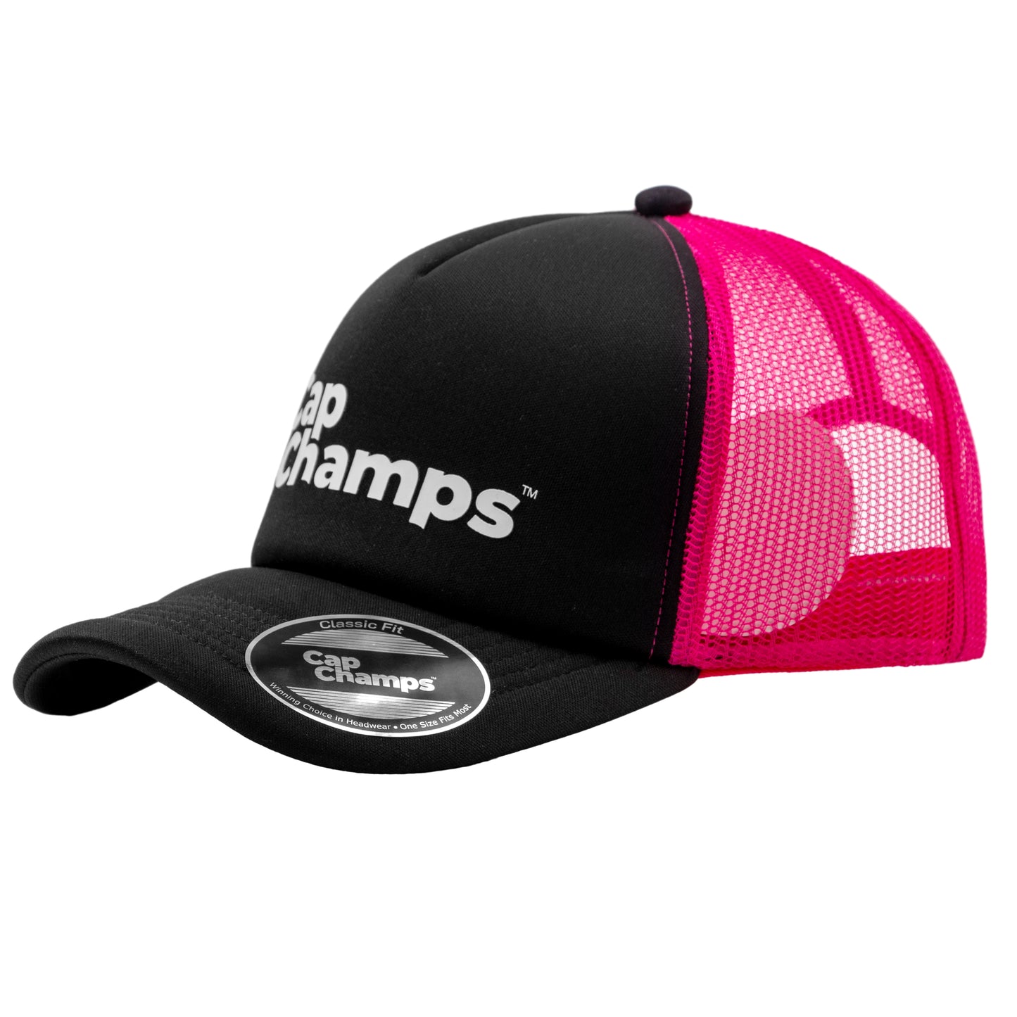 Five Panel Mesh Classic Fit Snap Back Cap (Curve Bill)