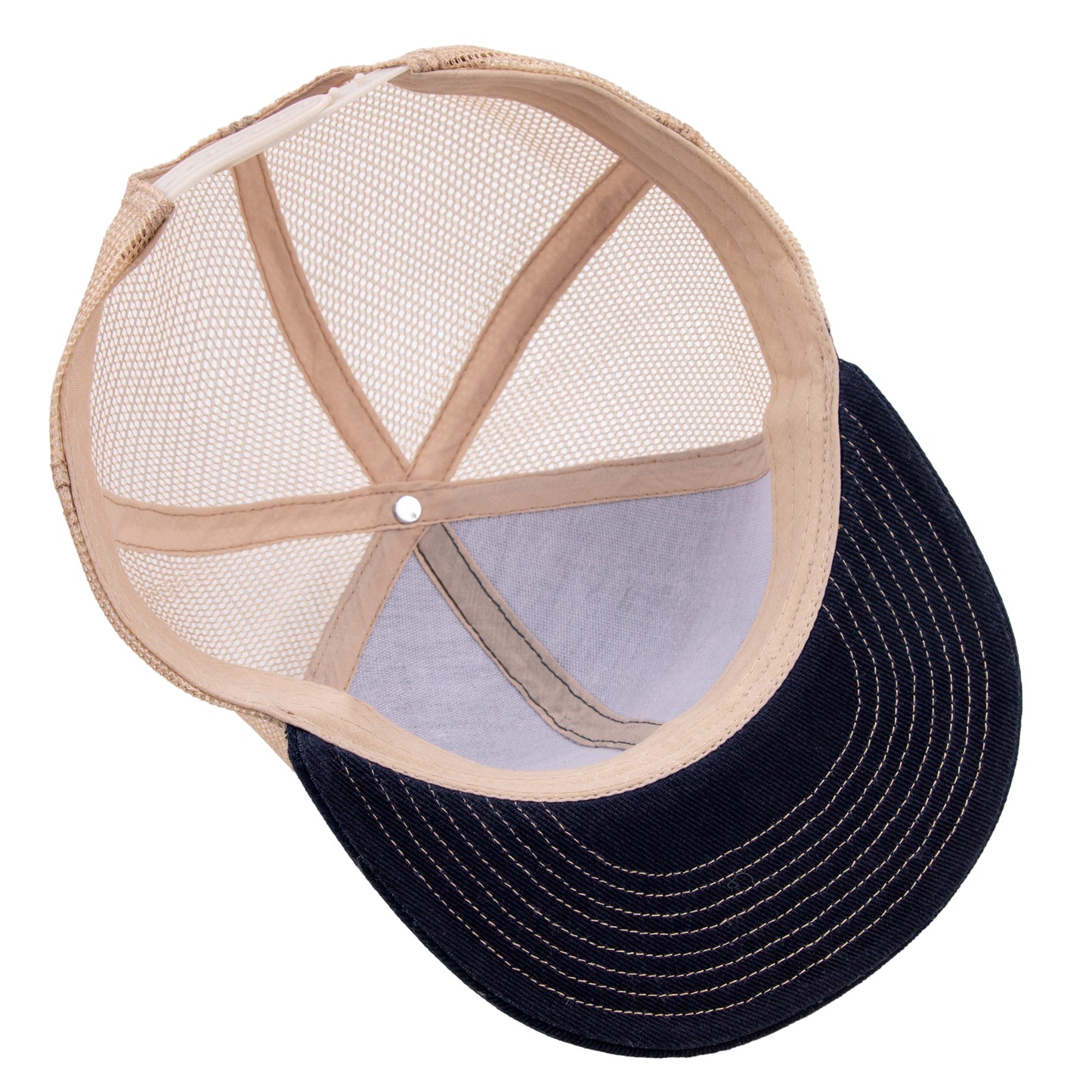 Six Panel Mesh Classic Fit Snap Back Cap (Flat Bill)