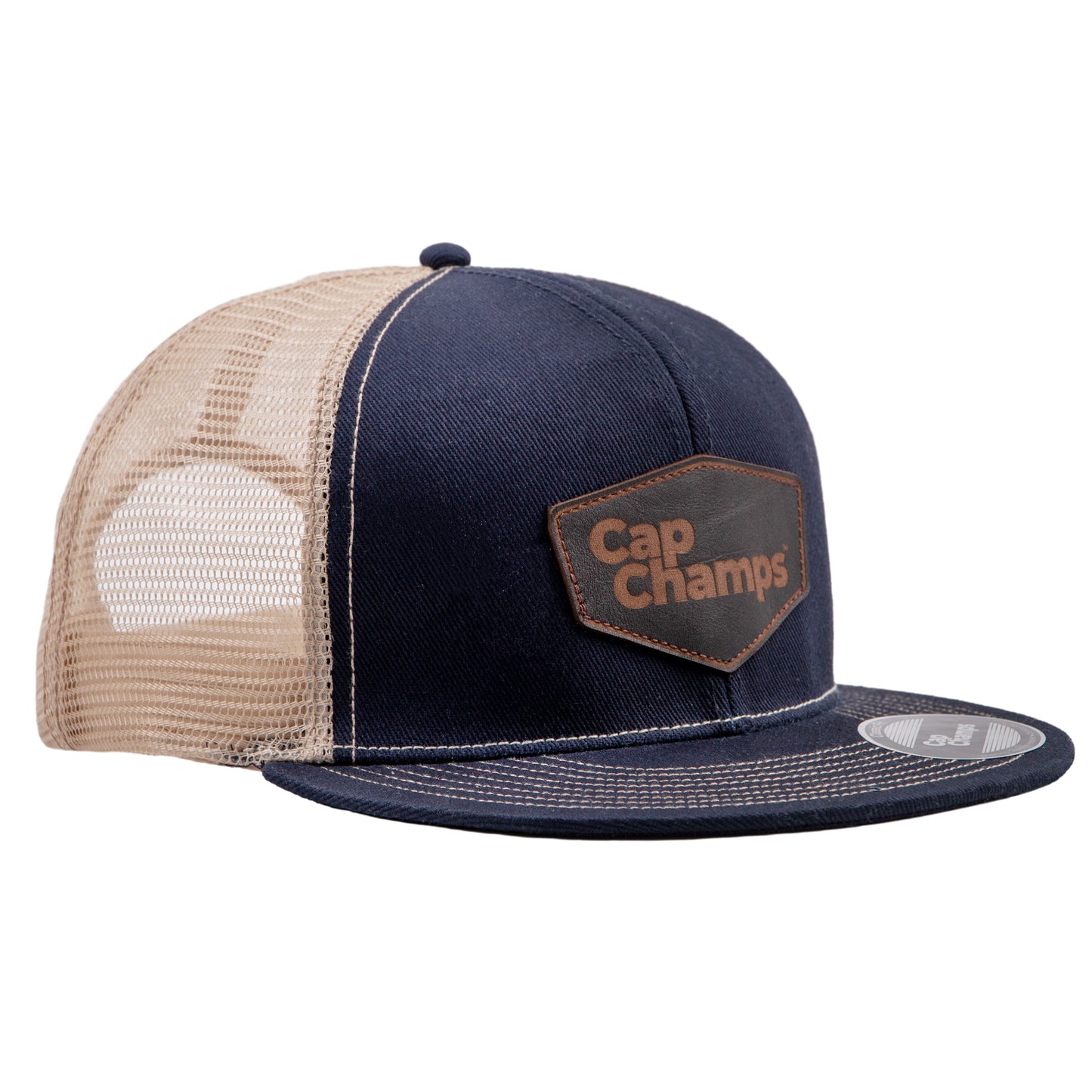 Six Panel Mesh Classic Fit Snap Back Cap (Flat Bill)