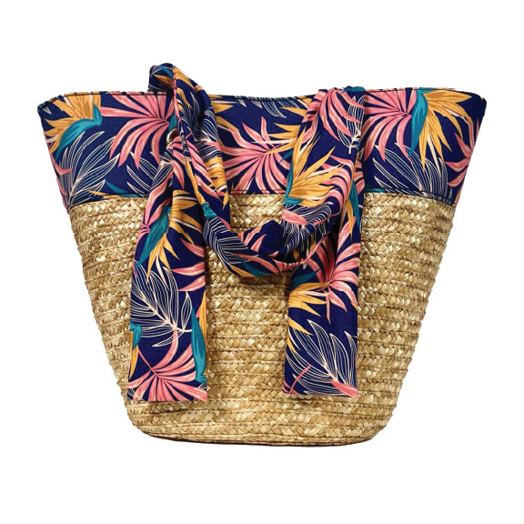 Full Color Custom Straw Beach Bag