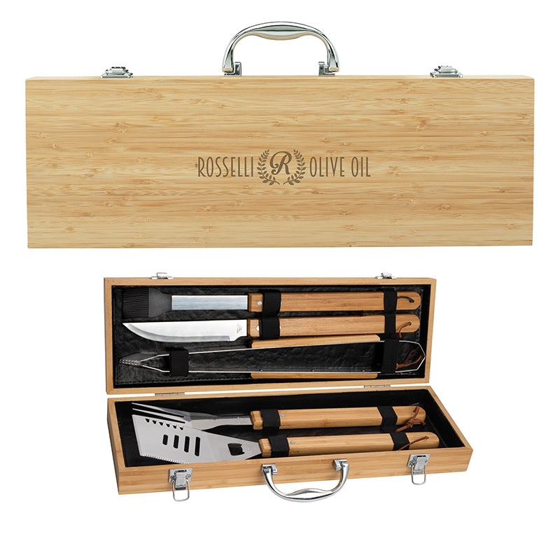 Cleveland 5-Piece Bamboo BBQ Set