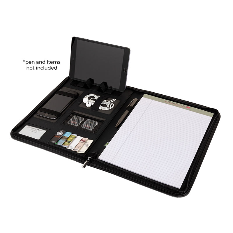 Sterling RPET Zippered Letter Size Padfolio