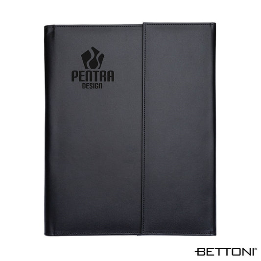 Bettoni® Atrani Bonded Leather Letter Size Padfolio