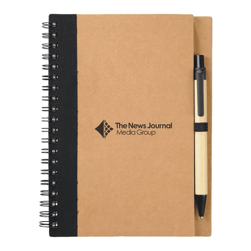 5" x 7" Eco Spiral Notebook with Pen