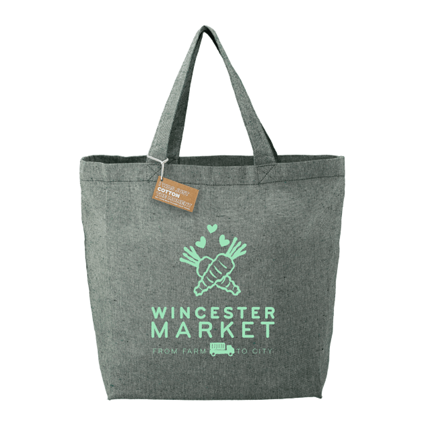 Recycled 5oz Cotton Twill Grocery Tote