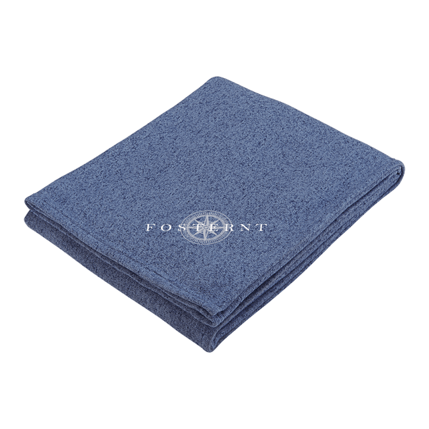 Heathered Fleece Throw Blanket 50" x 60" Unfolded