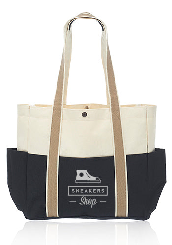 Dual Color Shoulder Tote Bags