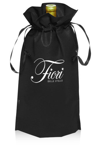 NON-WOVEN VINEYARD RIBBON DRAWSTRING BAGS