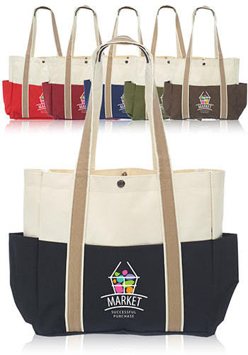 Dual Color Shoulder Tote Bags