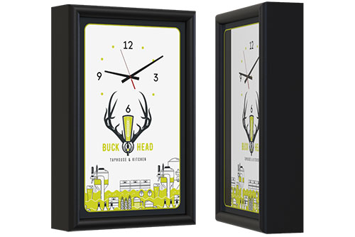 Backlit Illuminated Clock 12″ x 18″