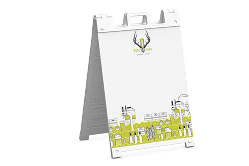 Dry Erase Plastic A-frame Sidewalk Sign