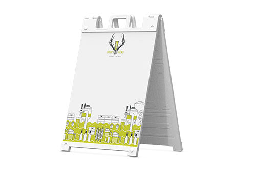 Dry Erase Plastic A-frame Sidewalk Sign