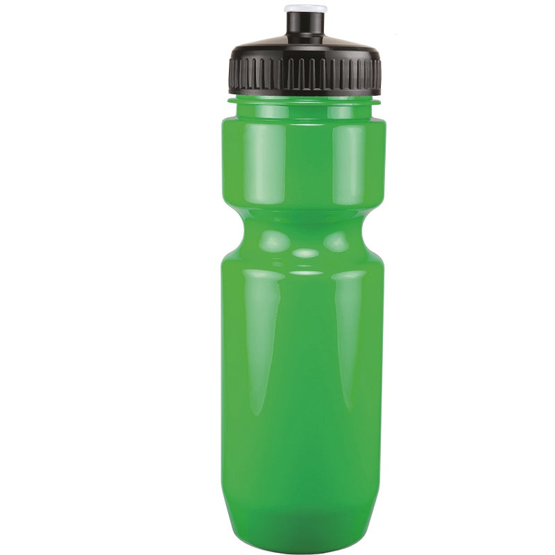 22 Oz. Bike Bottle w/ Push Pull Lid - Solid Colors