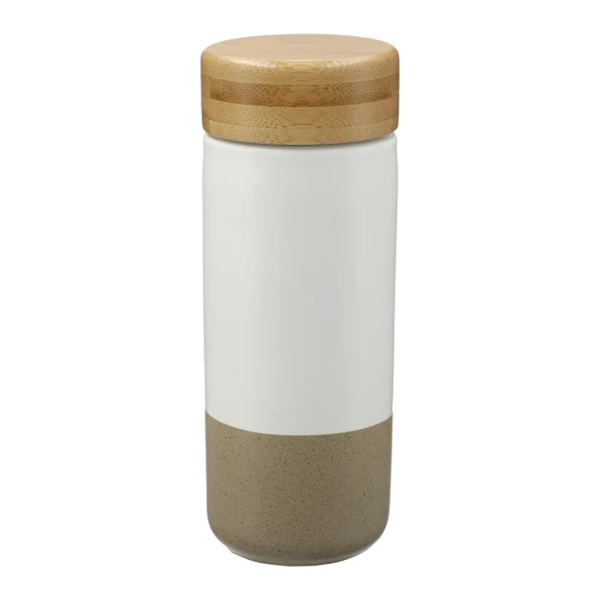 Arlo Ceramic Tumbler with Bamboo lid 11oz