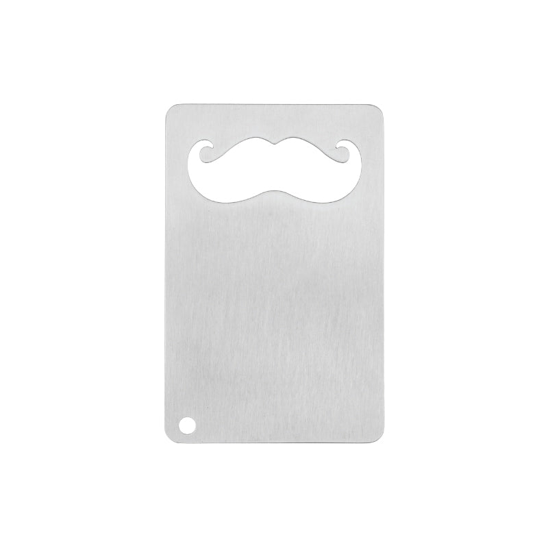 Mustache Credit Card Bottle Opener