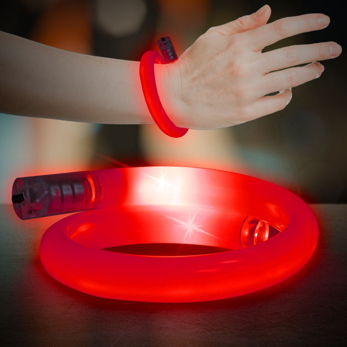 Flashing Coil Tube Bracelets