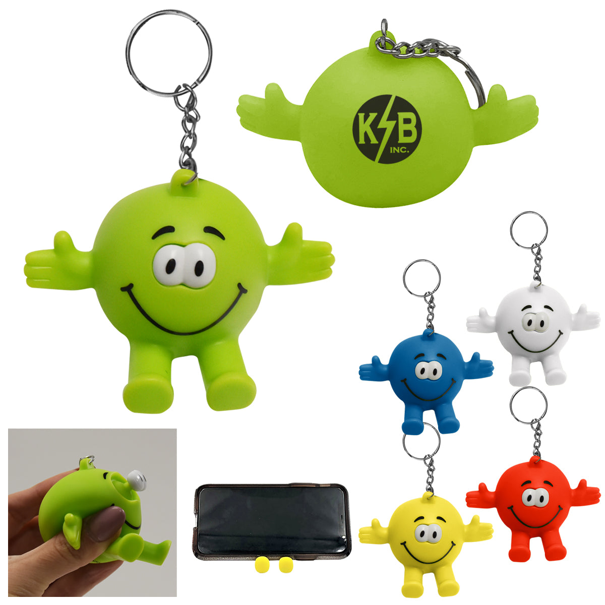 EYE POPPERS STRESS RELIEVER KEY RING PHONE STAND