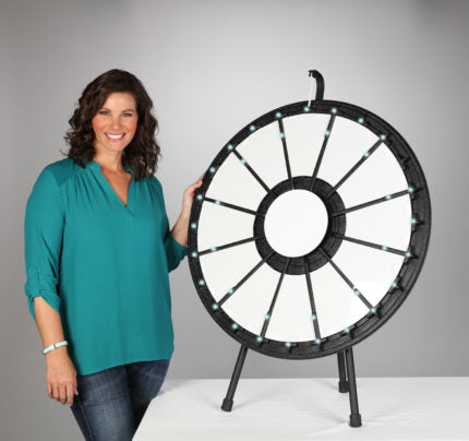 12 to 24-slot Tabletop Prize Wheel with Lights