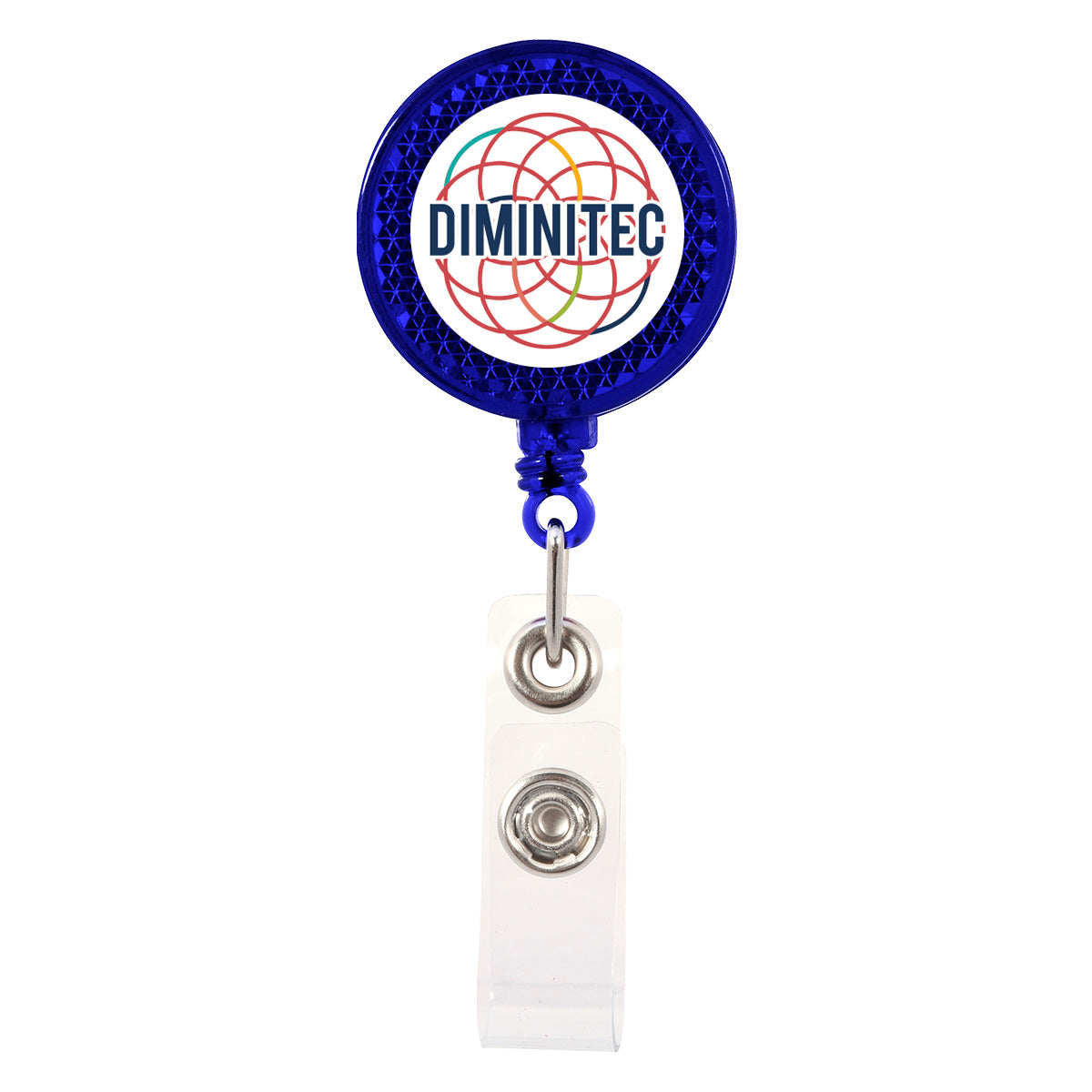 Reflector Retractable Badge Holder