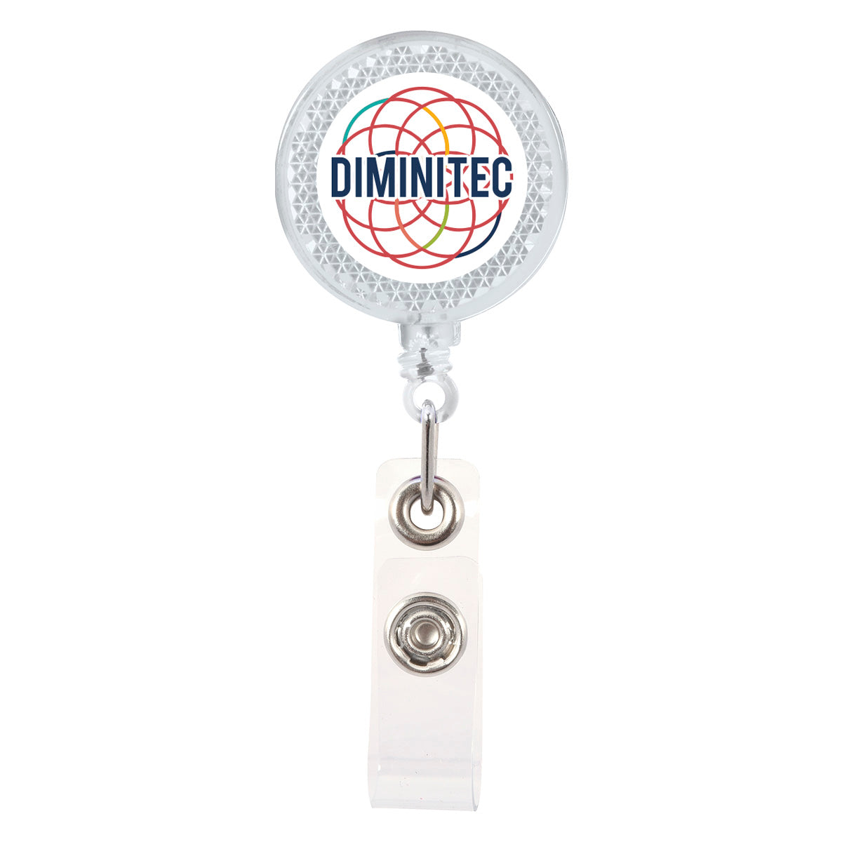 Reflector Retractable Badge Holder