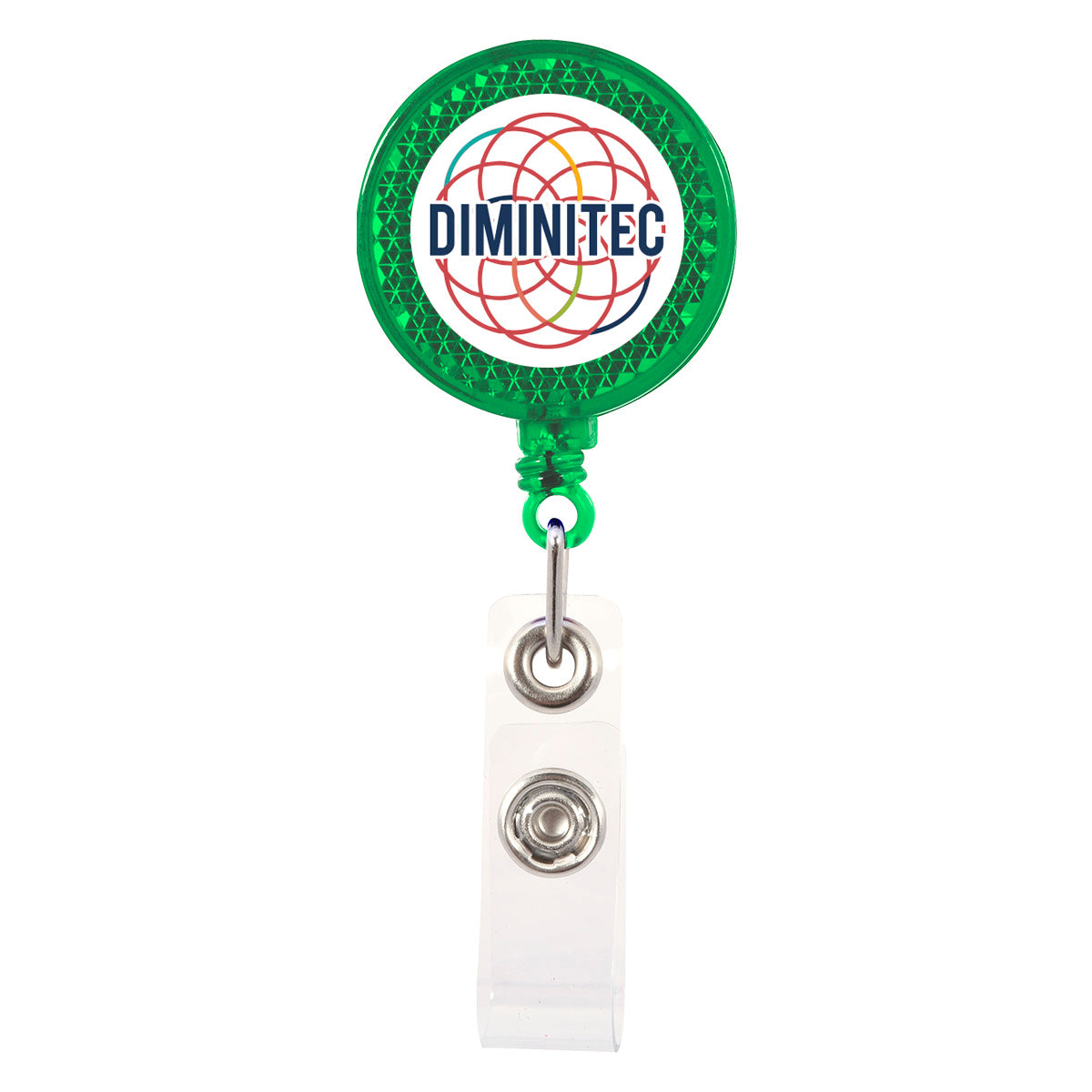 Reflector Retractable Badge Holder