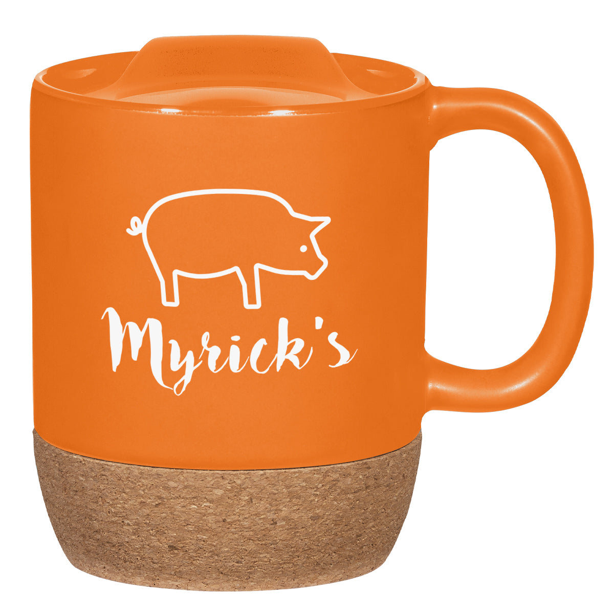 14 Oz. Cork Base Ceramic Mug