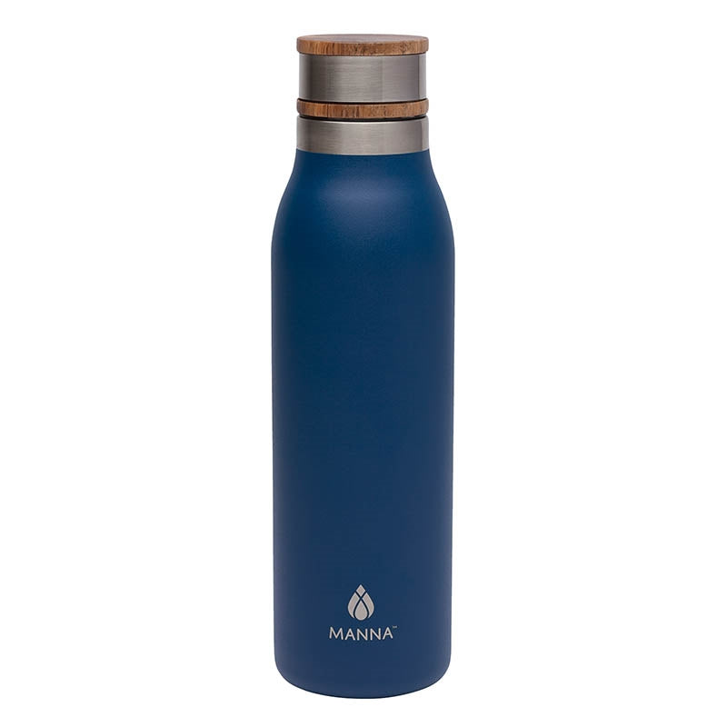 MANNA 18 OZ. ASCEND STAINLESS STEEL WATER BOTTLE W/ ACACIA LID