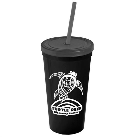 Reusable Plastic Lids and Straws for Stadium Cups