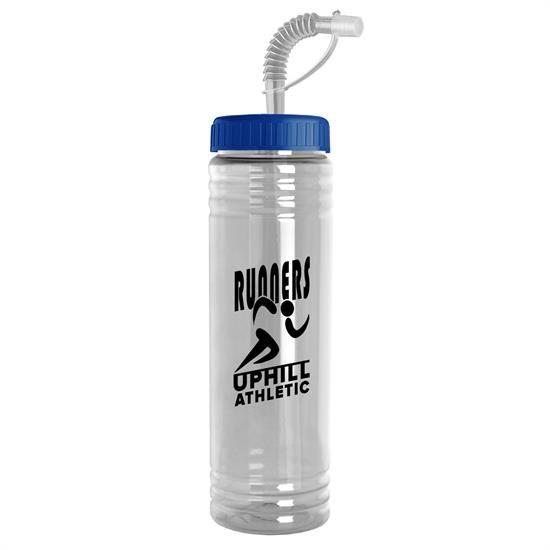 24 oz. Slim Fit Water Sports Bottle - Straw Lid