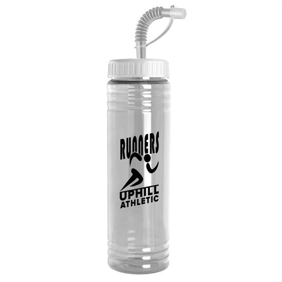 24 oz. Slim Fit Water Sports Bottle - Straw Lid