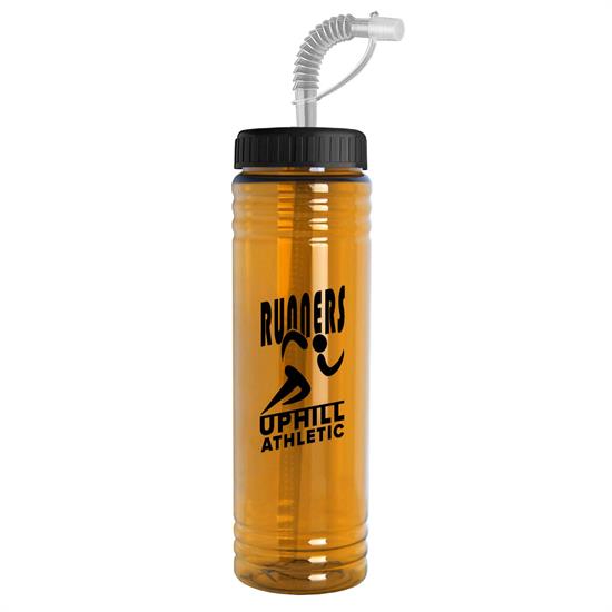 24 oz. Slim Fit Water Sports Bottle - Straw Lid