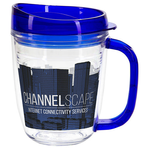 Lakeshore 12 oz Tritan™ Mug with Translucent Handle + Lid