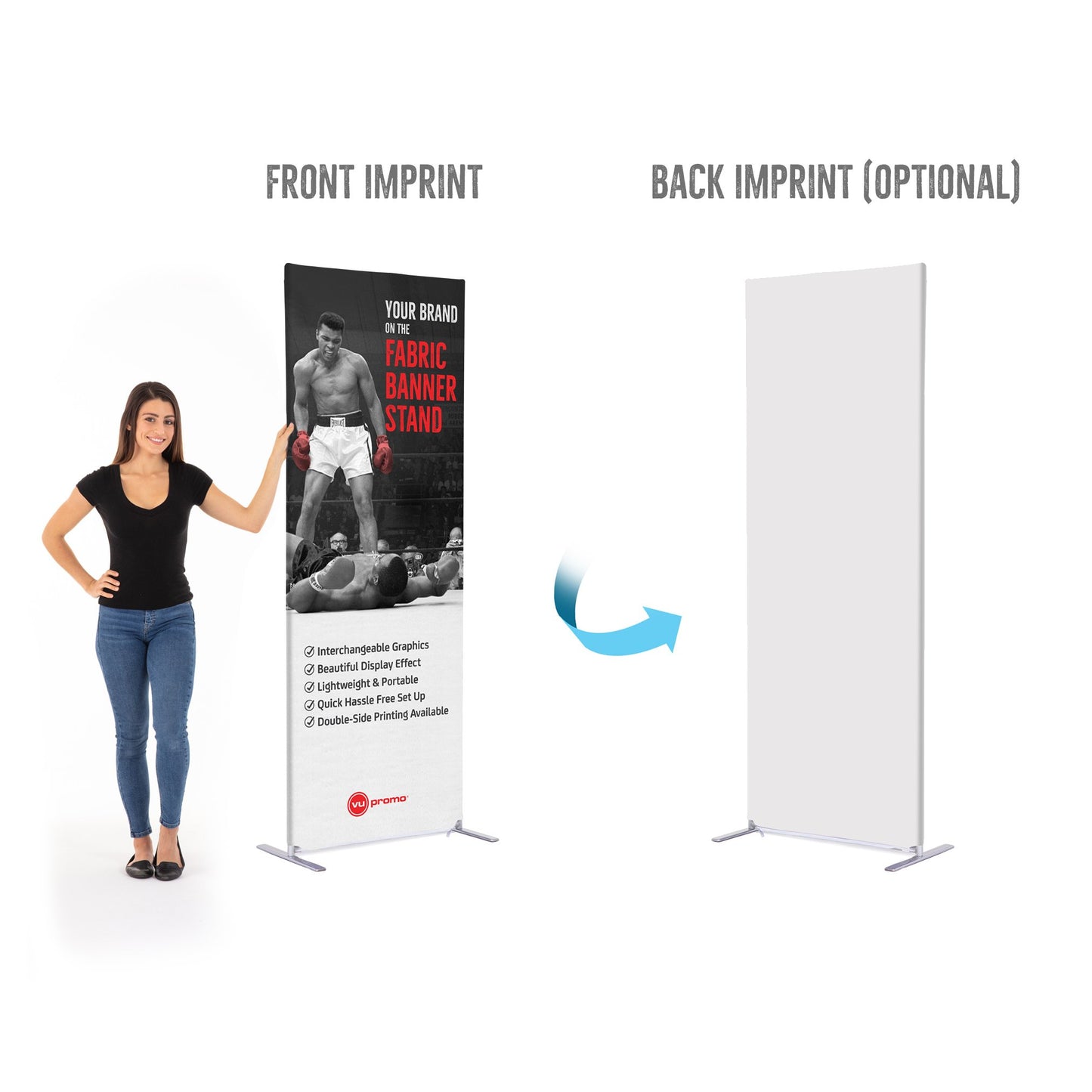 Fabric Banner Stands - 30"x80"