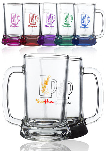 16.25 Oz Bruselas Glass Beer Tankards