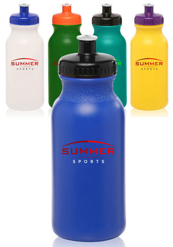 Custom Water Bottles - 20 oz. Plastic Sports and Bike Bottle - Qty: 12