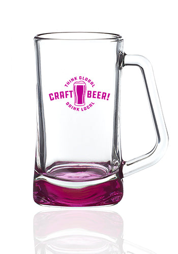 16 Oz. Atenas Glass Beer Mugs