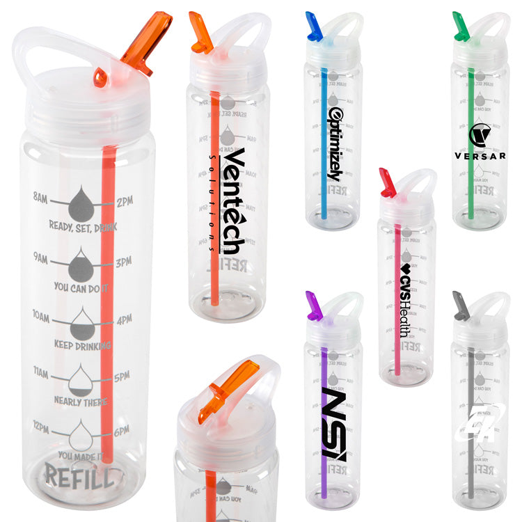 Advertising Water Bottles with Flip Up Spout (32 Oz.)