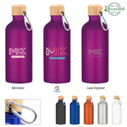 20 Oz. Aluminum Tundra Bike Bottle With Bamboo Lid  grouped