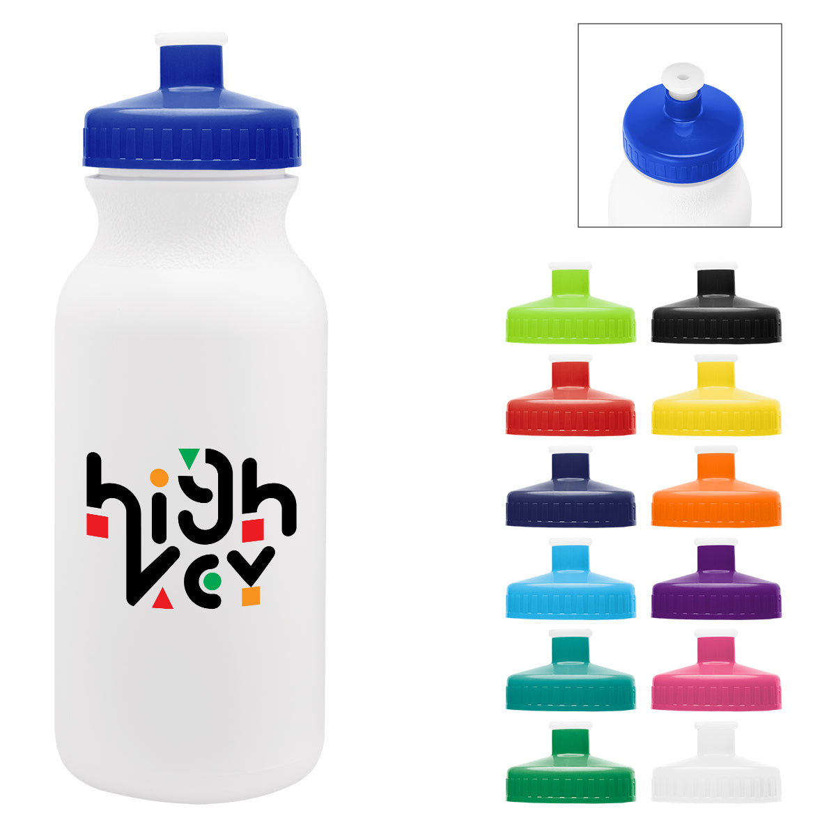 20 Oz. Full Color Thrive Bike Bottle plain grouped