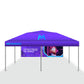 Premium Giant Tent 20'x20' w/ Full Color Canopy and Back Wall