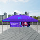 Premium Giant Tent 20'x20' w/ Full Color Canopy and Back Wall