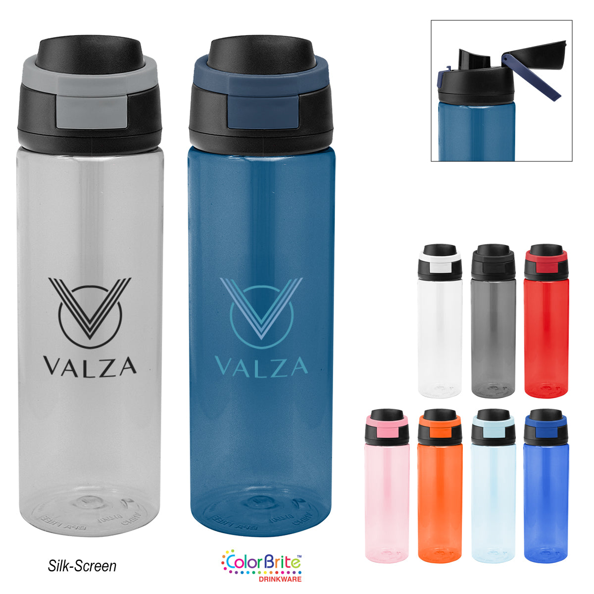 24 Oz. Pop Sip RPET Bottle  grouped