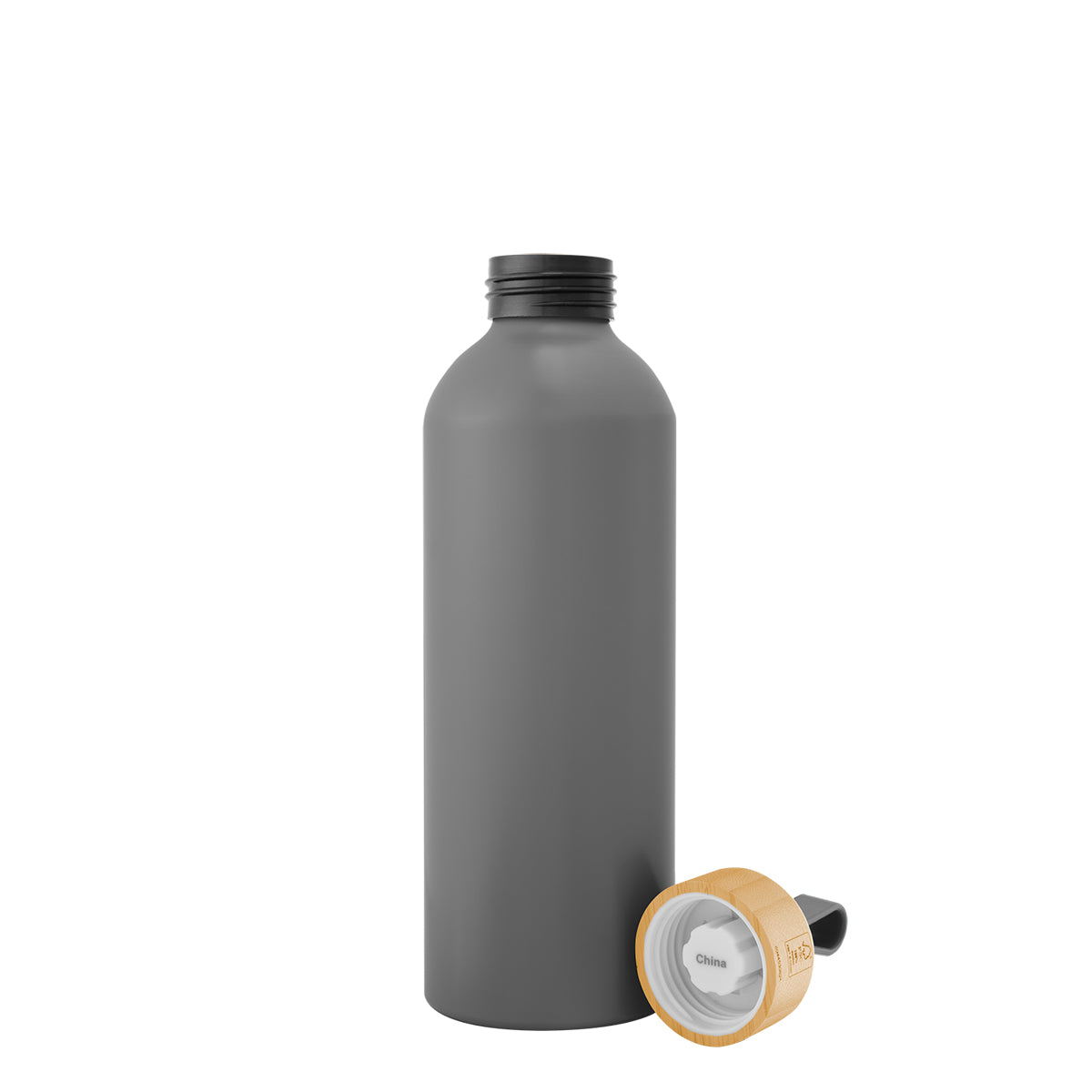 25 Oz. Blaire Recycled Aluminum Bottle With Bamboo Lid And Carry Handle plain grouped