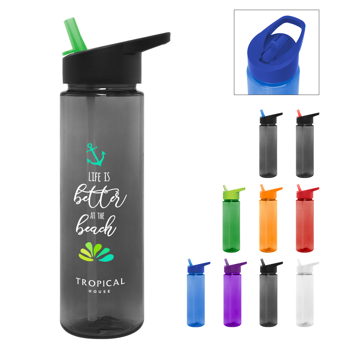 28 Oz. Full Color Staccato Bottle plain grouped