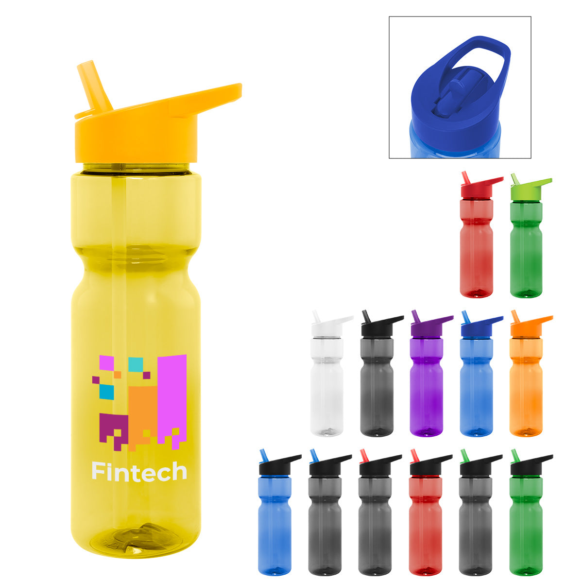28 Oz. Full Color Tempo Bottle plain grouped