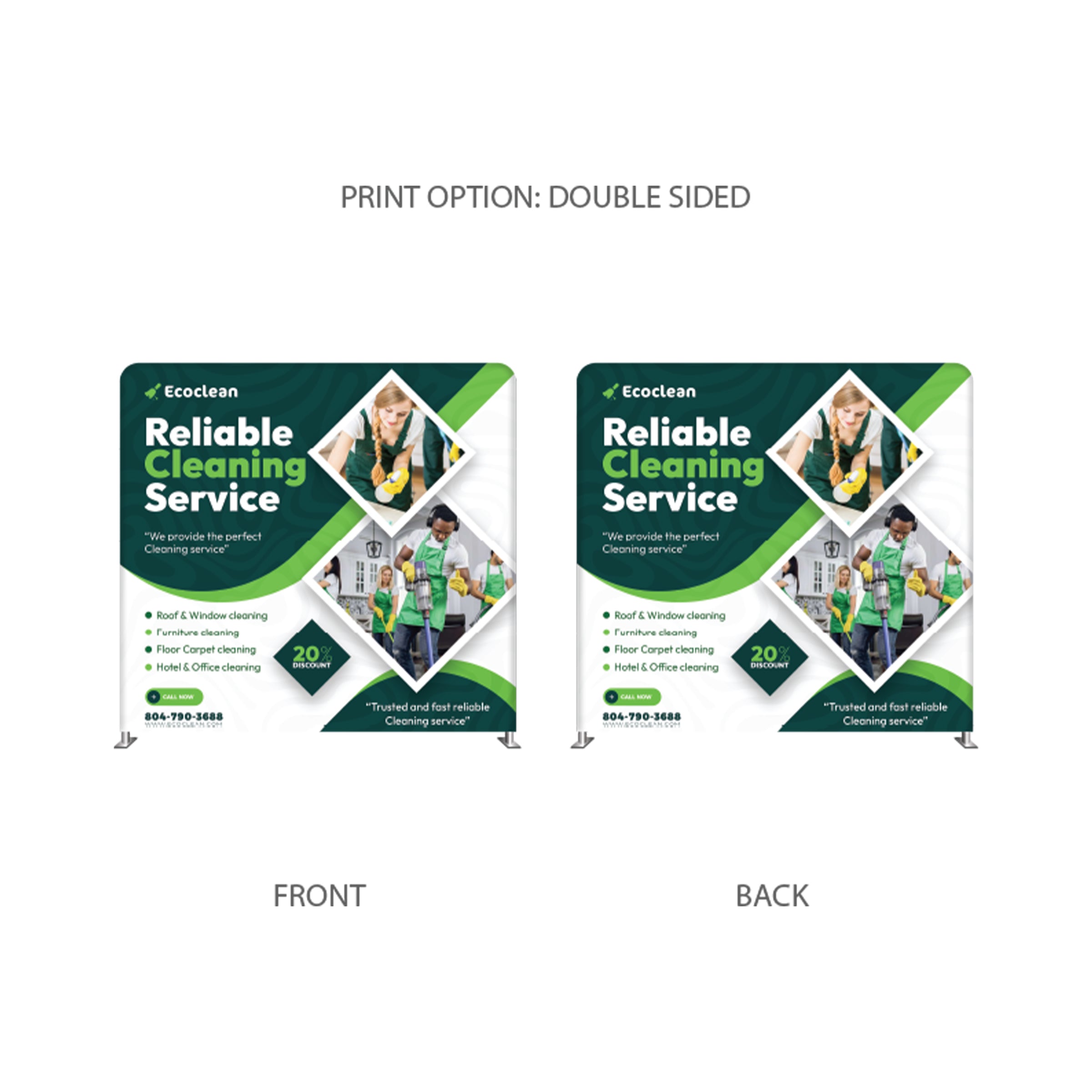 8’ Straight Tension Fabric Display