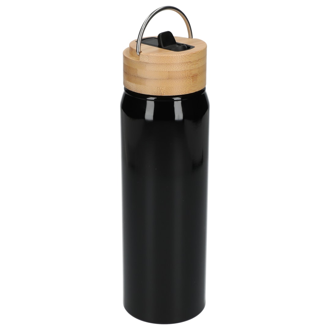 Black Billy 26oz Aluminum Bottle w/ FSC® Bamboo Lid plain