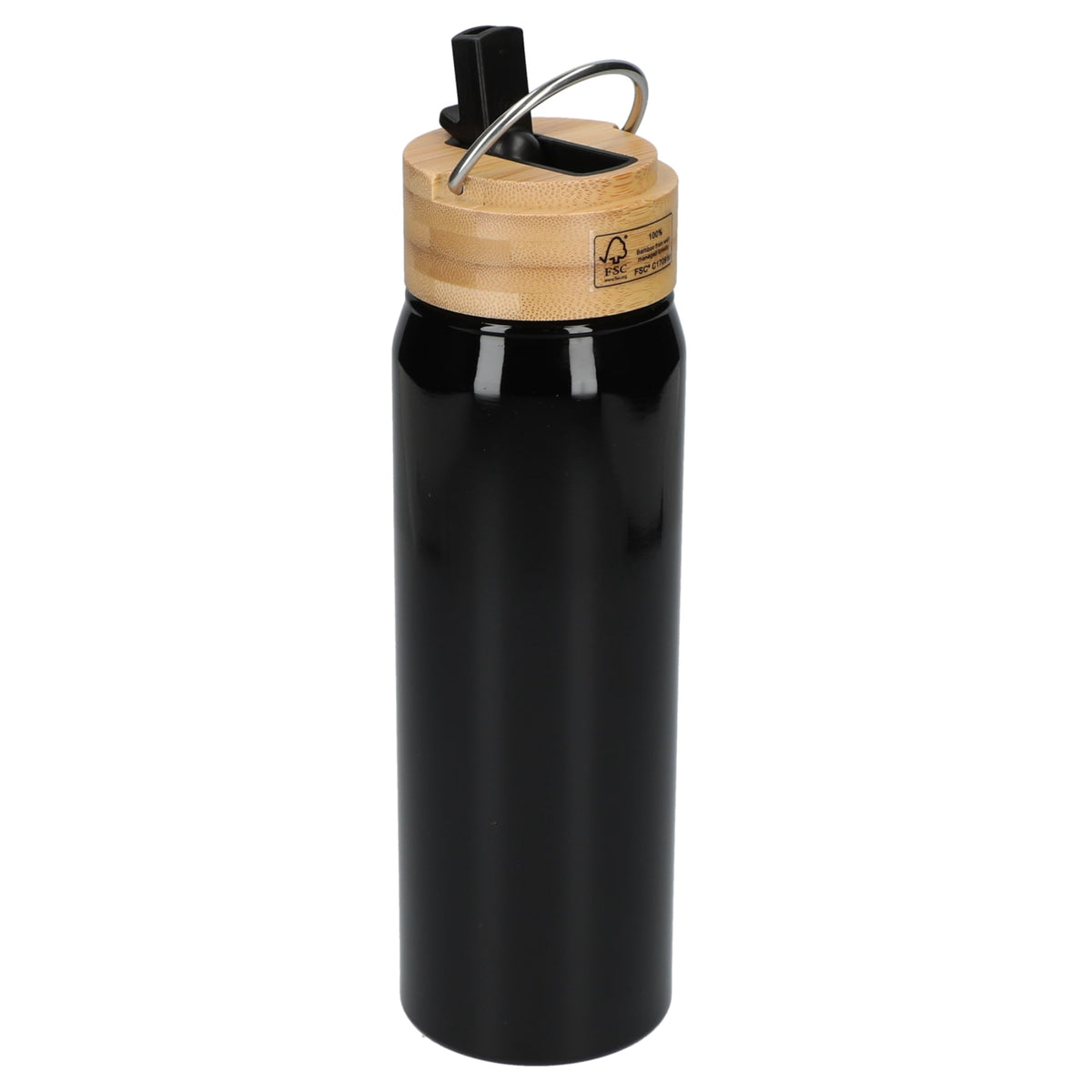 Black Billy 26oz Aluminum Bottle w/ FSC® Bamboo Lid plain