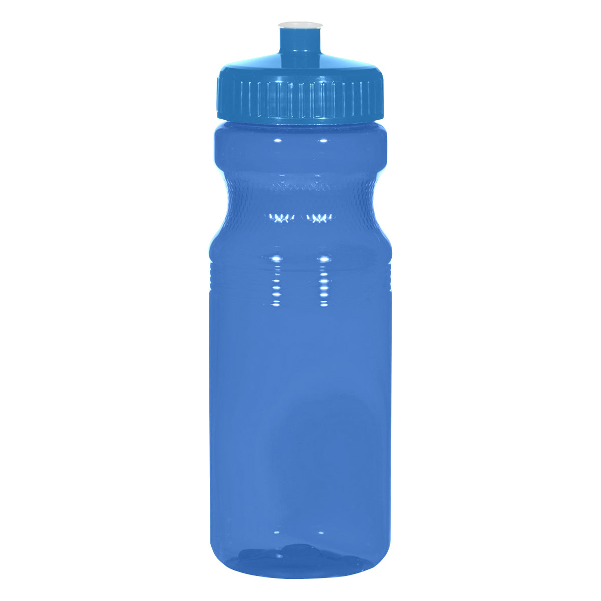 BLUE 24 Oz. Poly-Clear™ Fitness Bottle plain grouped